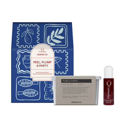 O X INSKIN.CO Peel, Plump & Party Duo